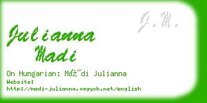 julianna madi business card